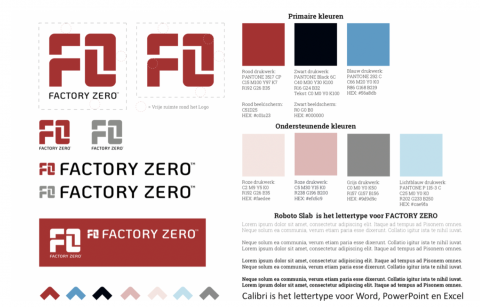 afbeelding huisstijlgids factory zero